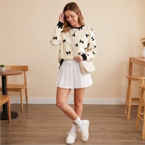 Polka Dot Sweatshirt Women Color Block Y2K Crewneck Sweatshirt Sweatshirts - image 3