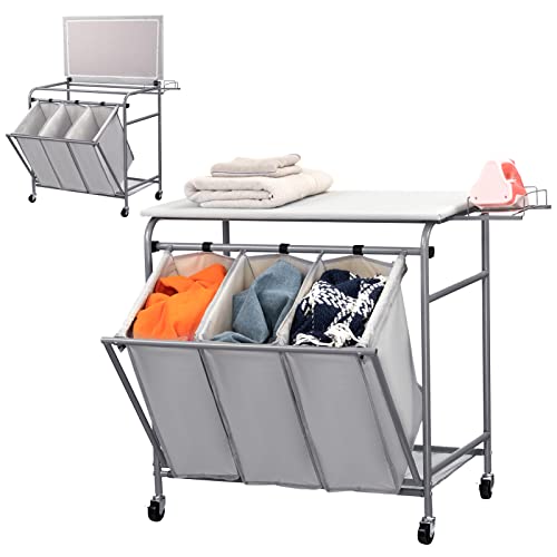 List of Ten Best Laundry Sorter With Ironing Board Top Picks 2023 Reviews