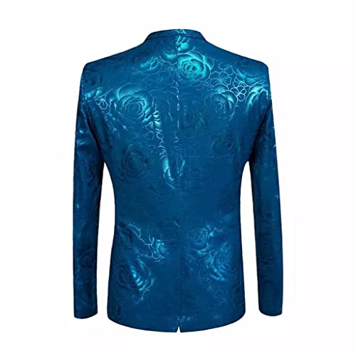 Men's Nightclub Suit Autumn Winter Print Wedding Dress Single Breasted Suit2