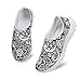 Kuiaobaty Zapatos para caminar para mujer, zapatos deportivos ligeros con diseño floral, para trabajo, zapatos casuales, transpirables, de malla plana, Mandala Floral, 41.5 EU