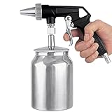 Qivine Sandstrahlpistole Druckluft 6,2 Bar, Luftbedarf 198 L/min, Sandstrahlgerät für Holz mit 6mm...