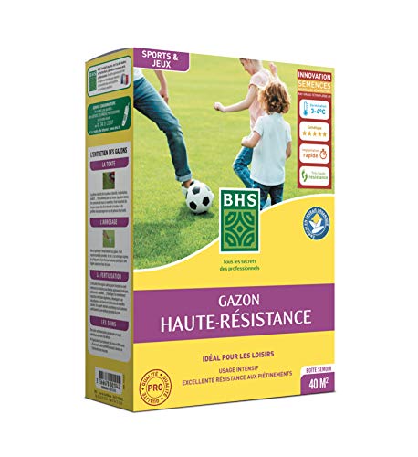 BHS Gazon - Usage intesif + Engrais - Boite de 1 kg