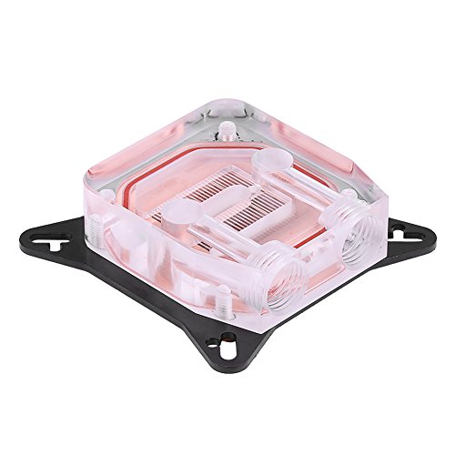 GPU Water Block Water Cooling Cooler Base, Copper POM Metal Water Cooling System Parts Kits for DIY PC Gamer with Waterway Component