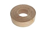 Euro roble (30 mm x 7,5 m) cinta de chapa de madera chapa de borde/borde roble/Europea de bandas de borde – pre-glued DIY para planchar (Hotmelt) chapa de tejido y pulido borde rollos