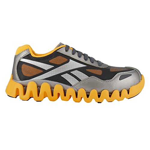 Reebok Work Women's Zig Pulse Work Silver and Orange Composite Toe