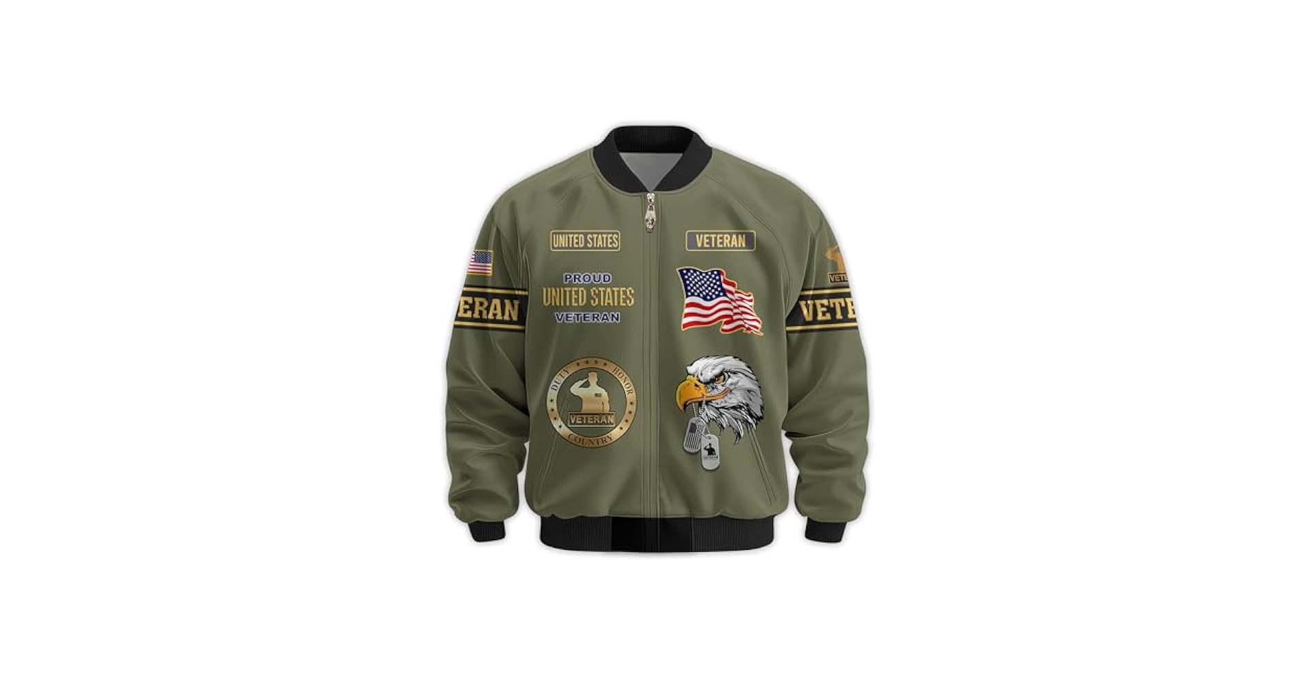 Amazon.com: Veterans Jackets Military Bomber Jacket Men