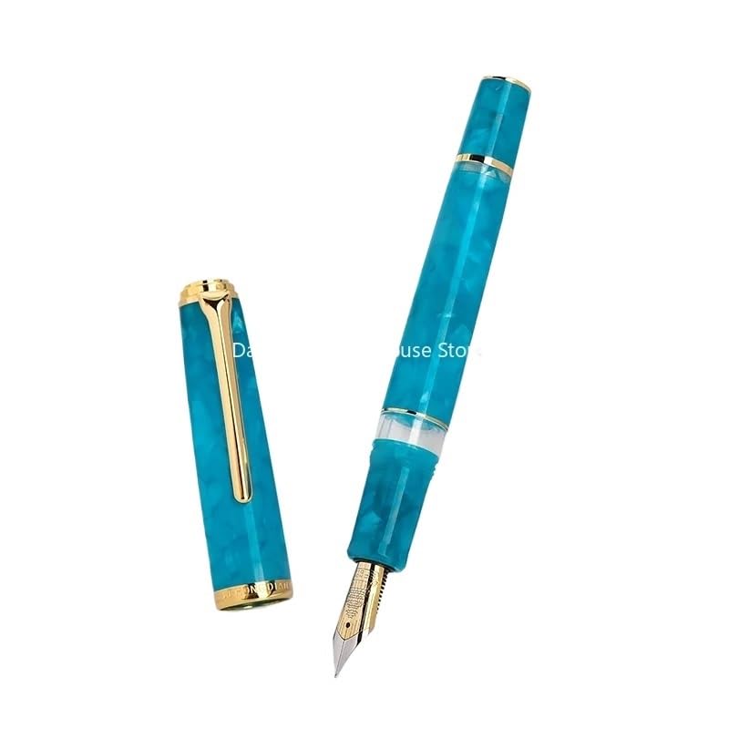 Stylo plume à piston en acrylique plume EF 0,5 mm pour la calligraphie