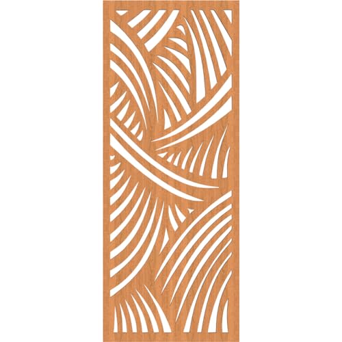 Image of Chester Decorative Pierced Fretwork Wood Wall Panels, 13 3 /8 inchW x 34 3 /8 inchH x 1 /4 inchT, Cherry