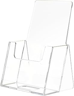 Marketing Holders 10 Pack Business Card Holder Countertop Display for 2" x 3.5" Vertical Appointment or Gift Cards in Salons CPAs and Medical Facilities Clear Acrylic Take One Dispenser