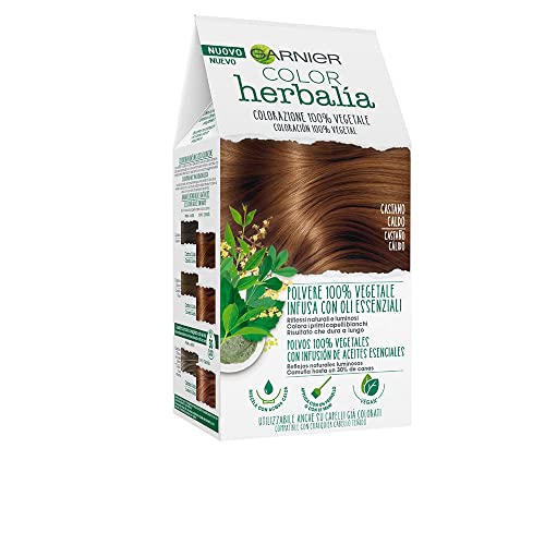 Garnier Herbalia Coloración 100% Vegetal - Castaño Cálido, disponible en 6 tonos