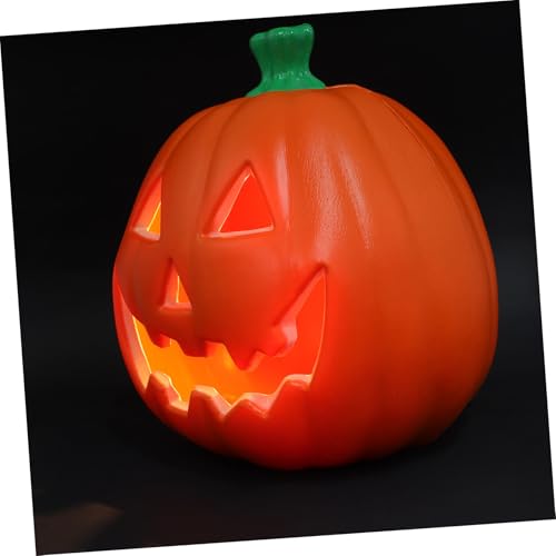Ciieeo Halloween Pumpkin Lantern Light Plastic Statue Battery Operated Decorative Lantern for Indoor Outdoor Use Classic Halloween Aesthetic for Home