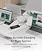 Plugable USB C to USB C Cable, Data Blocker Charge Only Cable 6in (Pack of 5): 240W Safe Charging for MacBook Pro, iPhone 15/16, iPad, XPS and More USBC Devices (USBC-CCS5X)