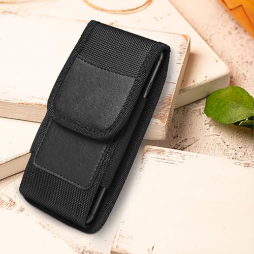 Belt Phone Holder for iPhone 17 17 Pro 16 Pro 16e 15 15Pro 14 13 12 11 Xs 10 X XR,Premium Nylon Phones Pouch with Belt Clip Cell Phone Holder - image 5