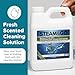 Steam & Go - Demineralized Water for Steam Cleaner, PVC-Free Floor Cleaner Liquid Compatible with Any Steam Mop, Ready-to-Use Multisurface Cleaner, Scented Mop Solution, Eucalyptus Mint, 32 oz