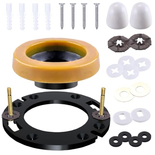 Toilet Wax Ring Replacement Kit,Toilet Wax Ring,with Flange and Reinforced