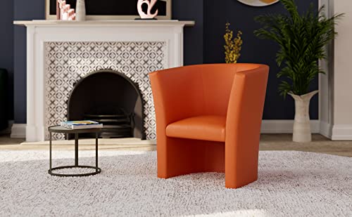 moebel-eins Charly Cocktailsessel Polstersessel Sessel Polsterstuhl Stuhl in orange, orange