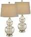 Lili Fluted Mercury Glass Table Lamp Set of 2