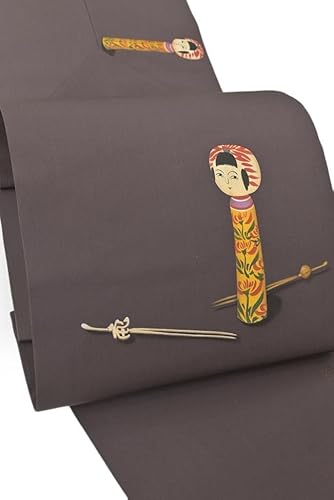 Kimono Daiyasu 439 ■ Nagoya OBI ■Shiose Hand Painted Kokeshi