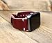 Leather Watch Band for apple watch | Handmade in the USA | 38, 40, 41, 42, 44, 45, or 49mm Adapters | Leather Gift for Men or Women | Minimalist Stiching