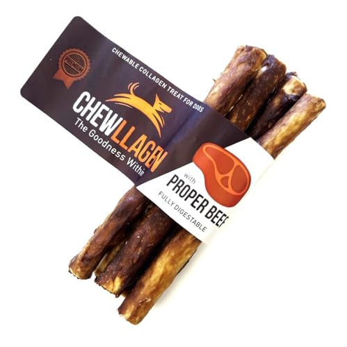 Chewllagen Beef Mini Roll 5" 10mm (Pack of 3 x 5-15 Total) Healthy Choice Dog Chew and Treat SLCP