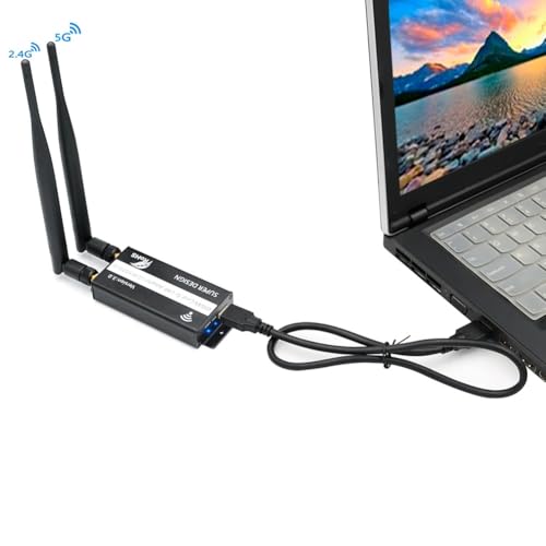 Adaptateur USB M.2 NGFF avec emplacement carte SIM pour module WWAN 4G LTE - 5