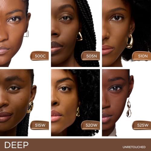 Image of Lancome Teint Idole Ultra Wear Natural Matte Foundation- Longwear, Medium-Full Coverage, Natural Finish, Waterproof & Hydrating - 525W (Deep Skin with Warm /Golden Undertones), 1 Fl Oz