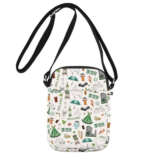 JNIAP Irish Crossbody Bag Ireland Travel Gift Ireland Themed Gifts Ireland Crossbody Purse Irish Travel Purse