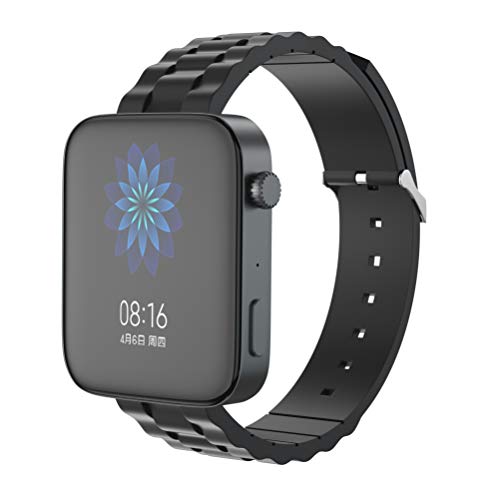 Comtax �K�� Xiaomi Mi Watch/Garmin Vivomove 3s / Vivoactive 4s �o���h 18mm �V���R�[�� �� �����x���g (�u���b�N)