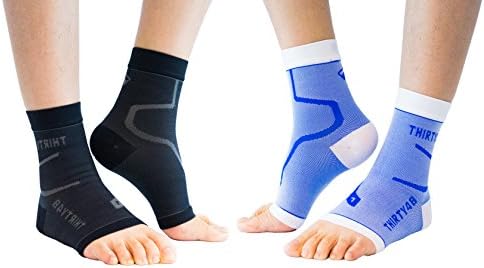 Thirty48 Plantar Fasciitis Socks, 20-30 mmHg Foot Compression Sleeves for Ankle/Heel Support, Increasing Blood Circulation, Relieving Arch Pain, Reducing Foot Swelling