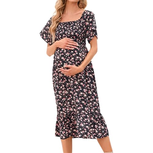 Robe de maternité confortable et légère anti-chaleur pour futures mamans