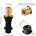 CARAGO Pressure Washer Adapter Compatible with Karcher K-Series K2 K3 K4 K5 K6 K7, 1/4 Inch Quick Release Female Connector, Brass Jet Washer Extension for Foam Cannon, Spray Nozzle & Power Washer Gun