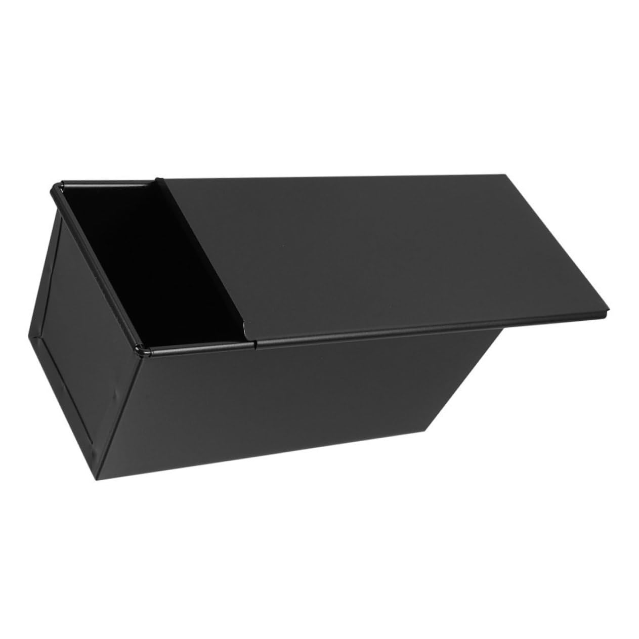 Alipis 3 Moldes Deslizantes Para Tostadas Sin Pan Para Masa Madre Reutilizables Para Hornear Con Tapa Y Bandeja De Drenaje De Silicona Pequeños De Hierro Y Color Negro