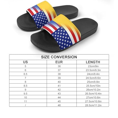 U.S. Ukraine Flag House Sandals Non-Slip Bathroom Slippers Beach Summer Shoes for Men Women2