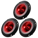 YARNOW Lot de 3 Tweeters Piézoélectriques de Remplacement pour Caisson de Basse, Haut-parleur D’aigus à Pavillon, Résistants la Chaleur, pour Système de Sonorisation de Scène