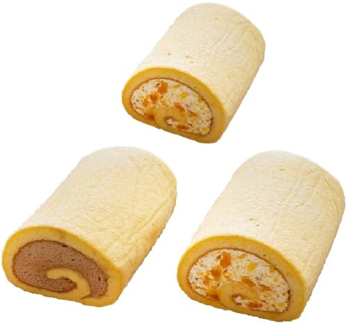ロールケーキ3本セット(みかん×2・チョコ×1)