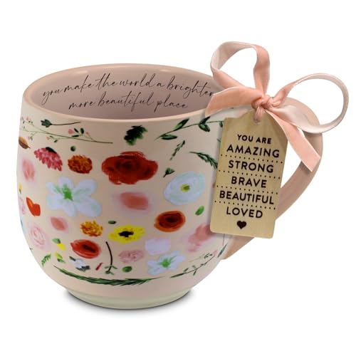 Taza de cerámica multicolor 18 oz diseño inspirador