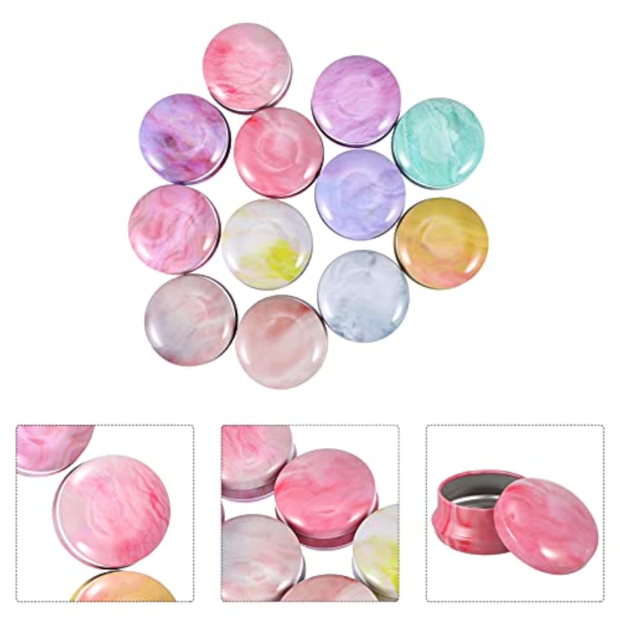 DIY Candle Decorative Tins, 24Pcs