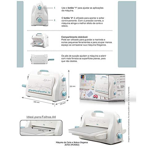 Máquina para Corte e Relevo Elegance Toke e Crie - 20763 - MCR002