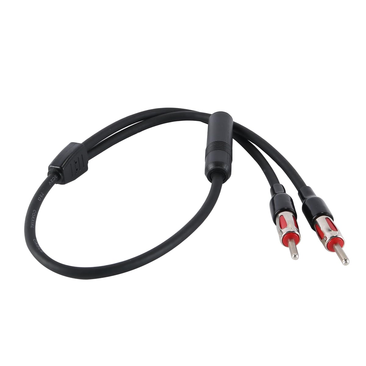 Alnicov 1 żeński na 2 męskie adapter anteny samochodowej 49CM przedłużacz kabla OE 40-UV44 uniwersalne złącze radia FM AM do systemów audio w pojazdach