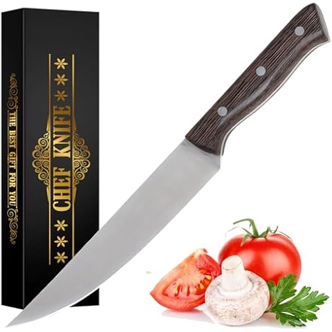 Mens Gifts, Women Gifts - High Carbon Stainless Steel Chef’s Knife, 8 inch Chef Knife Gift- -Birthday Gifts for Men Women Dad Husband Wife, Anniversary Christams Practical Gifts Cover