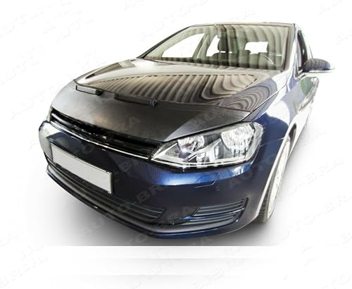 Hood Bra Front End Nose Mask Compatible with DEBADGED VW Volkswagen Golf 7 Sportsvan Mk7 Badgeless Bonnet Bra STONEGUARD Protector Tuning