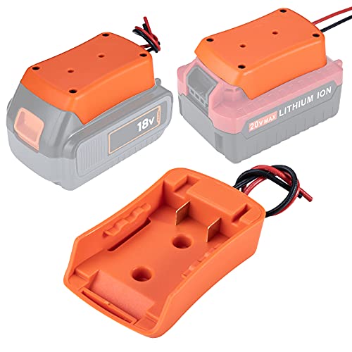 Power Wheels Adapter for Black Decker 20V Battery Dock Power Connector Rc car Rc Toy 12 Gauge Robotics