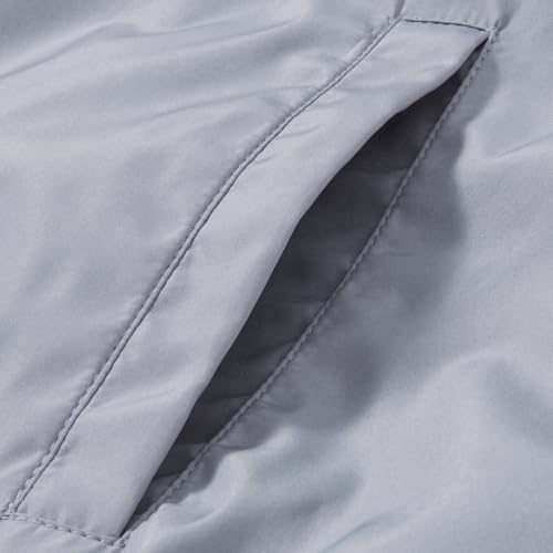 Image of QLZ Men's Bomber Jackets Varsity Flight Jacket For Men Casual Lightweight Windbreaker Windproof Track Puffer Coat