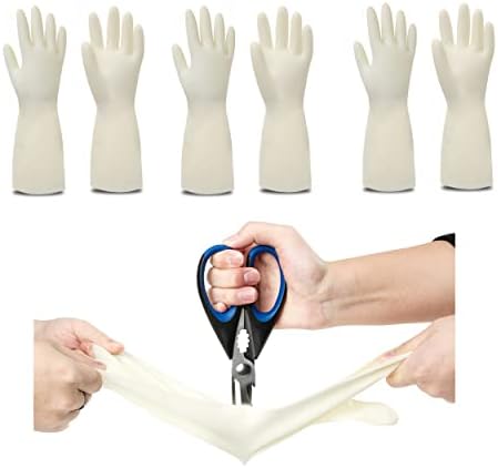 SOEKSESS Dishwashing Gloves,Cleaning Gloves,Kitchen Gloves, Dish Gloves,Rubber Gloves,Rubber Gloves For Dishwashing,3 Pairs M