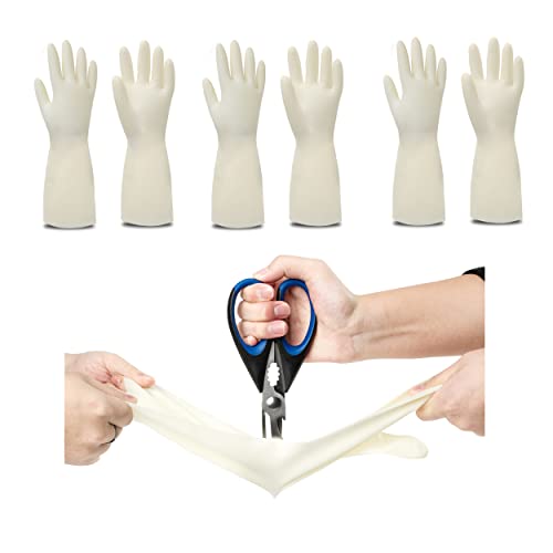Soeksess Dishwashing Gloves,Cleaning Gloves,Kitchen Gloves, Dish Gloves,Rubber Gloves,Rubber Gloves For Dishwashing,3 Pairs M #TOP15