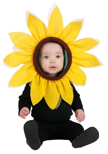 Fun Costumes Infant Sunflower Costume Accessory for Babies with Petal Headpiece | Flower Halloween Costume Outfit for Parties or Play Standard