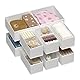 Vtopmart 12 Pack Kleiderschrank Organizer, Faltbare Schrank Organizer Kleiderschrank, Aufbewahrungsbox Stoff für Babykleidung, Unterwäsche, Socken