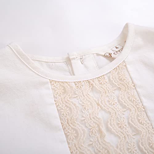 Image of Girls Vintage Lace Winter Wedding Skirt Outfit Teens Kids Pretty Special Occasion Party Clothing Set