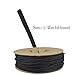 Black Braided Cable Management Sleeves Wire Loom Tubing Cord Protector Self-Wrapping (1/4