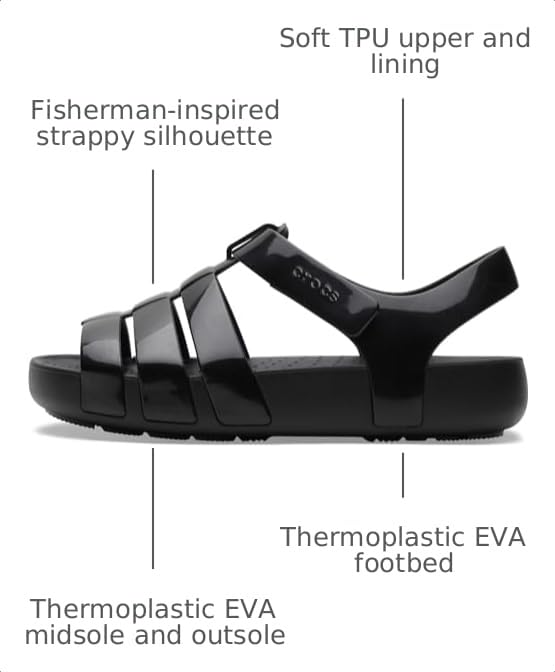 Image of Crocs Girls' Isabella Glitter Sandals